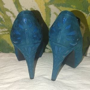 Peacock Blue Impo Booties